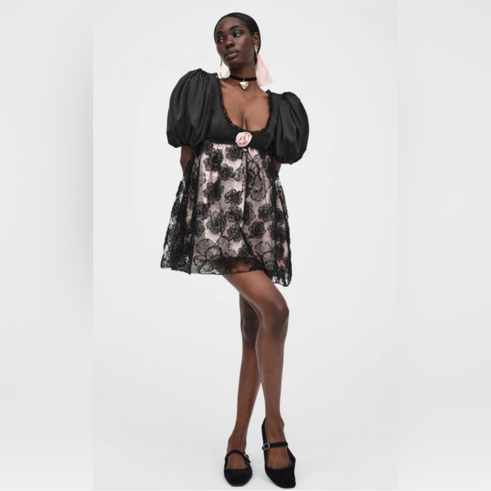 NWT For love and lemons Floral Tulle mini dress